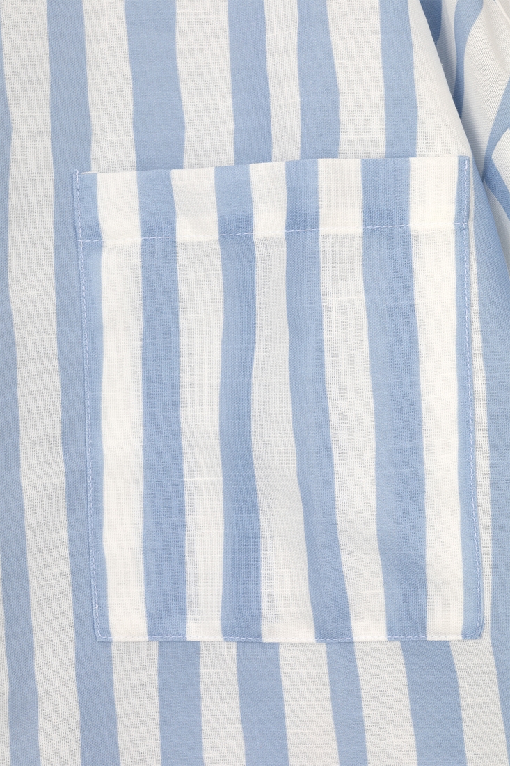 Фото Рубашка с узором для девочки LocoLoco 9129 158 см Бело-голубой (2000990486660D)