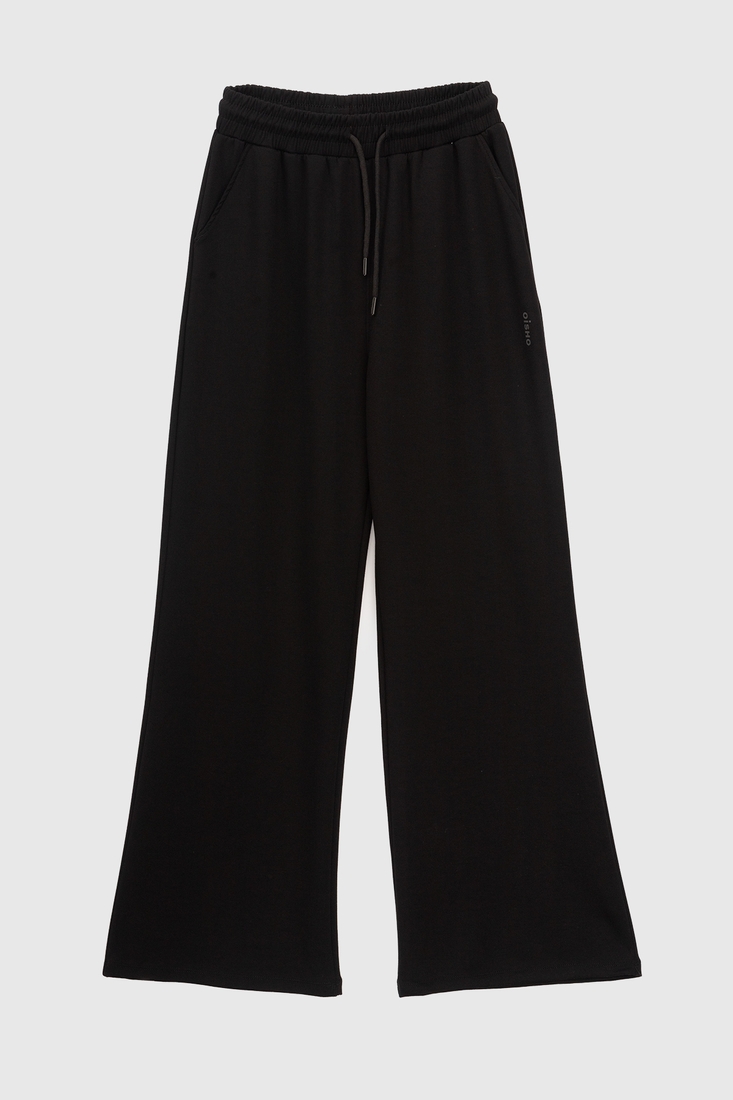 Фото Спортивні штани палаццо жіночі 242224-K 2XL Чорний (2000990662101D)