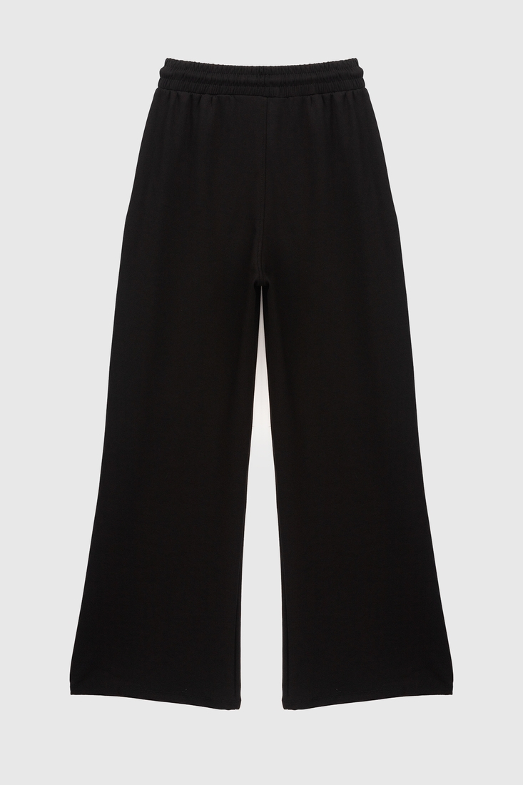 Фото Спортивні штани палаццо жіночі 242224-K 2XL Чорний (2000990662101D)