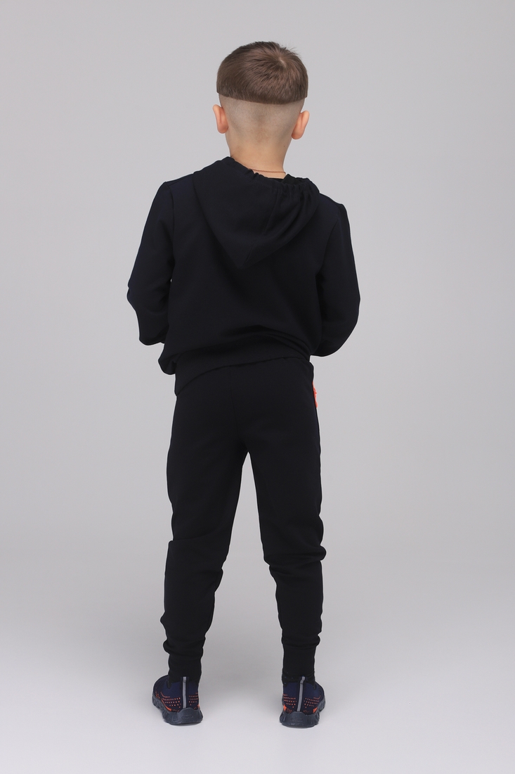 Фото Спортивні штани для хлопчика з принтом Pitiki 1001-1 128 см Темно-синій (2000989523901D)
