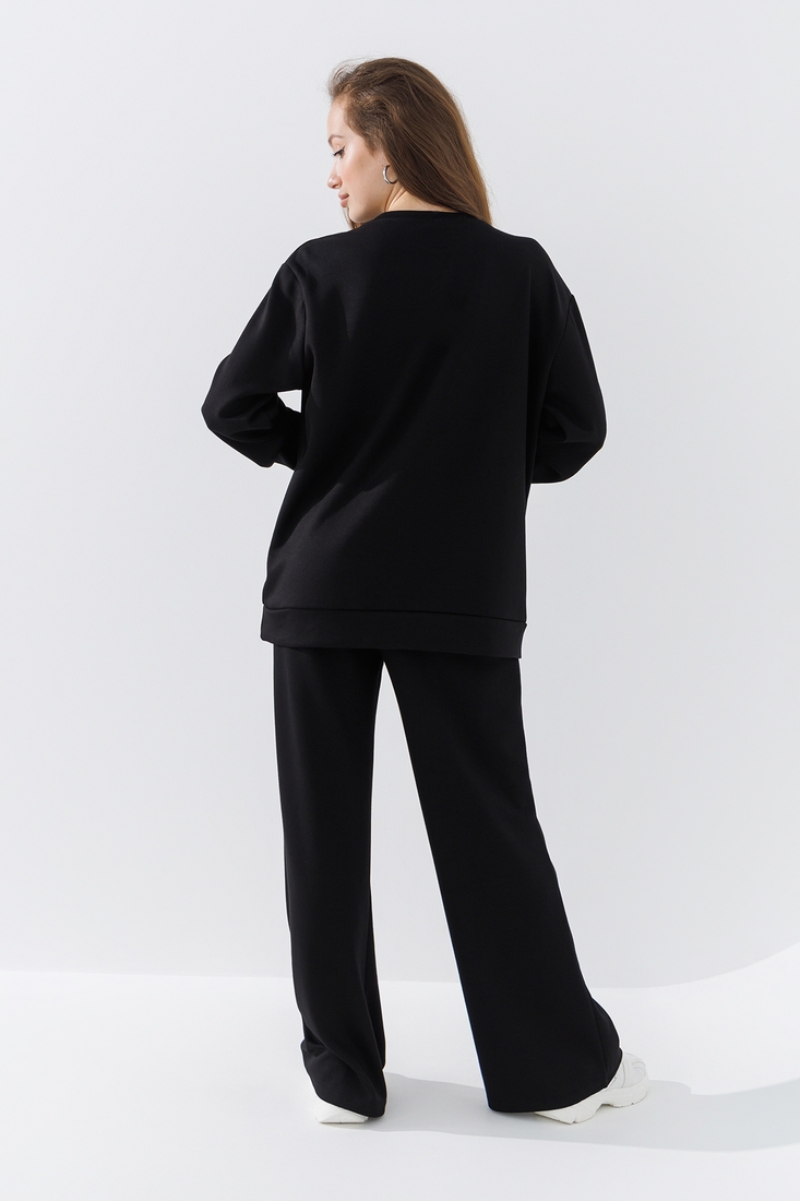 Фото Спортивные штаны палаццо женские 242224-K XS Черный (2000990662057D)