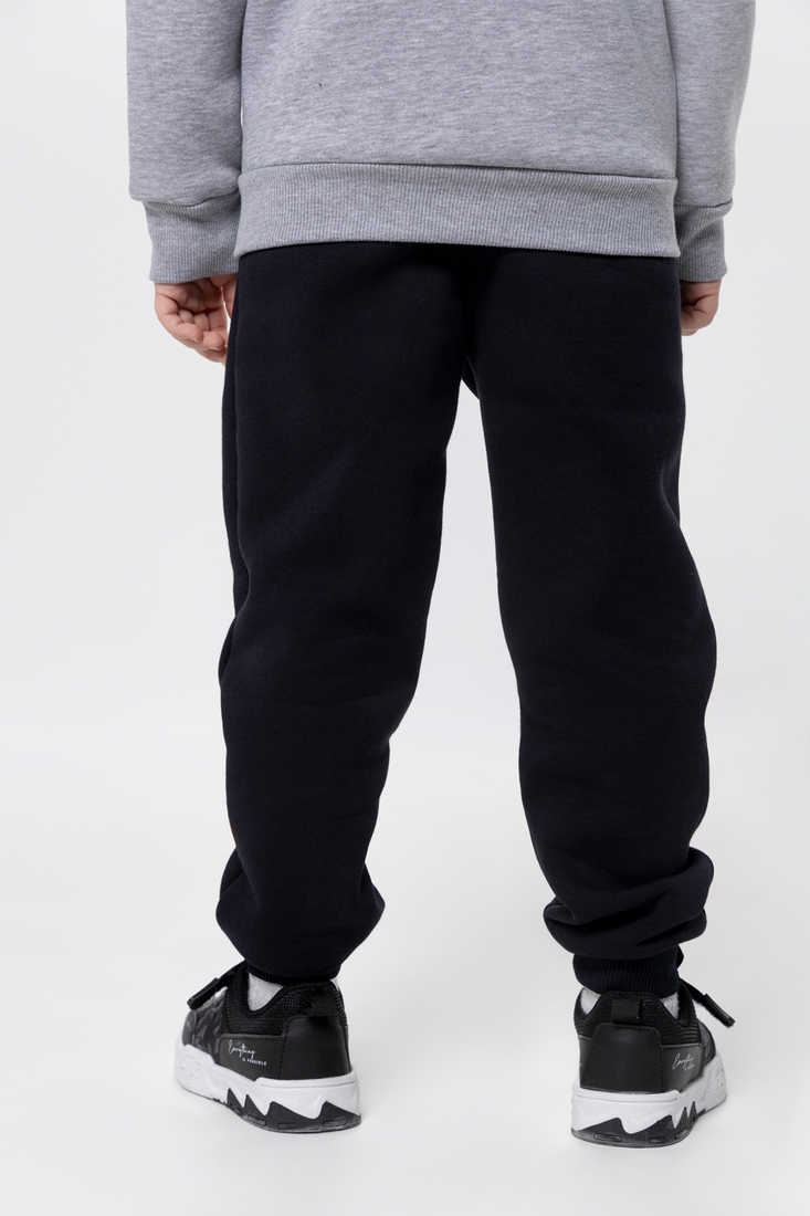 Фото Спортивные штаны с принтом для мальчика Atescan 1104-1 134 см Темно-синий (2000990263209W)