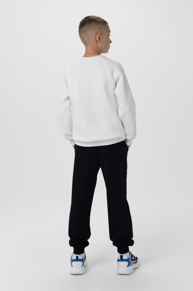 Фото Спортивні штани з принтом для хлопчикаDeniz 610 146 см Темно-синій (2000990123886D)