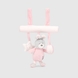 Підвіска з брязкальцем та дзвоником Кролик 22 см BABY TRADE 11/5007/1 Рожевий (2000989738930) Фото 4 з 6