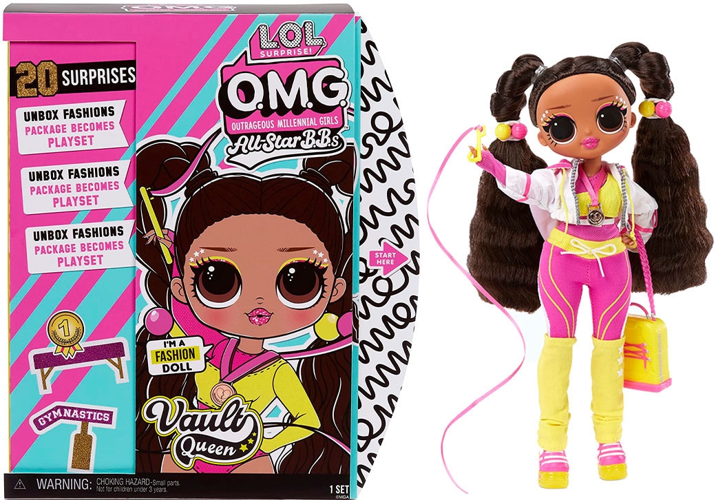 Фото Игровой набор с куклой L.O.L. SURPRISE! серии "O.M.G. Sports Doll" - гимнастка (с аксессуарами) (6900006613423)