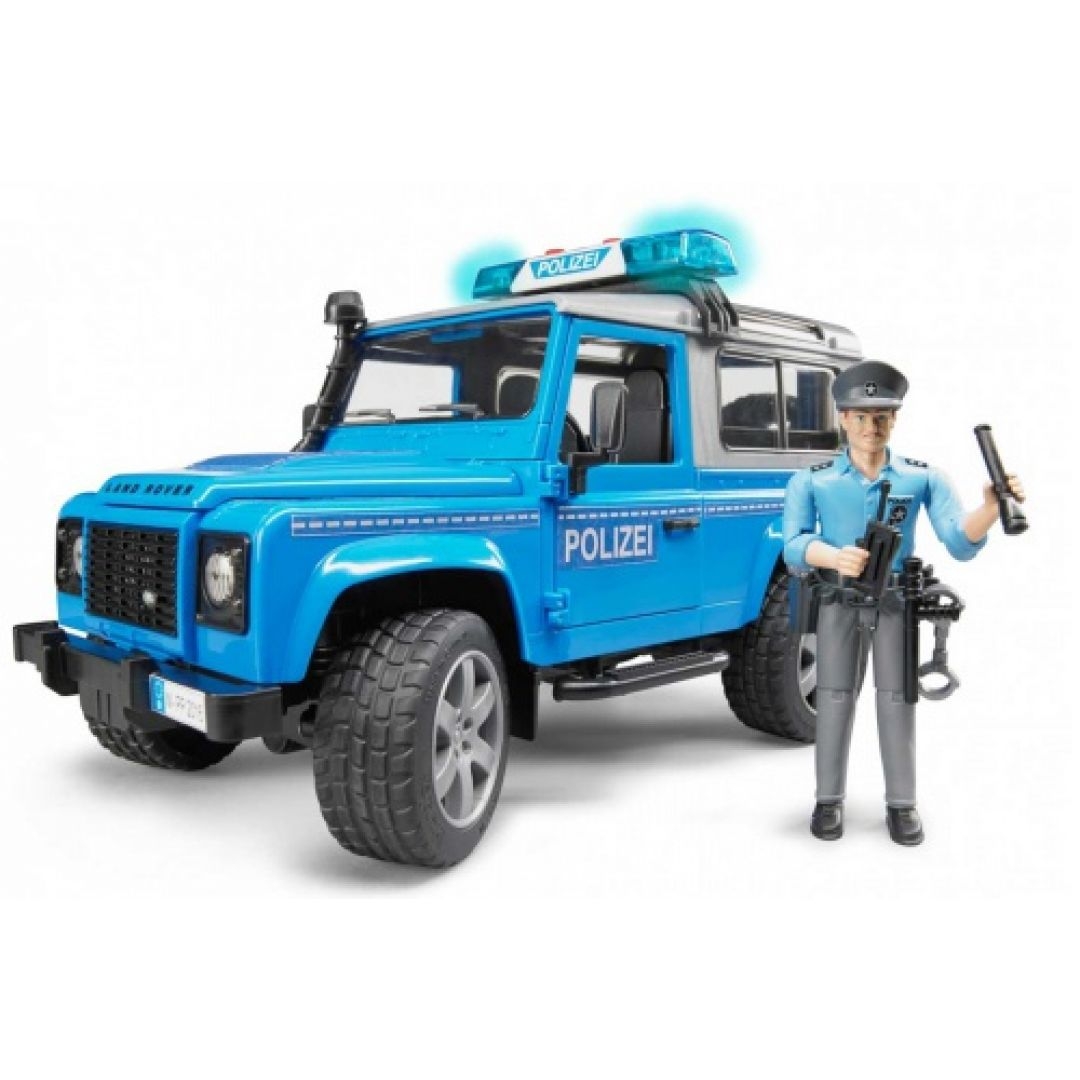 Фото Машинка іграшкова - Ленд Ровер Поліція + фігурка поліцейського 2597 (2000903783008)