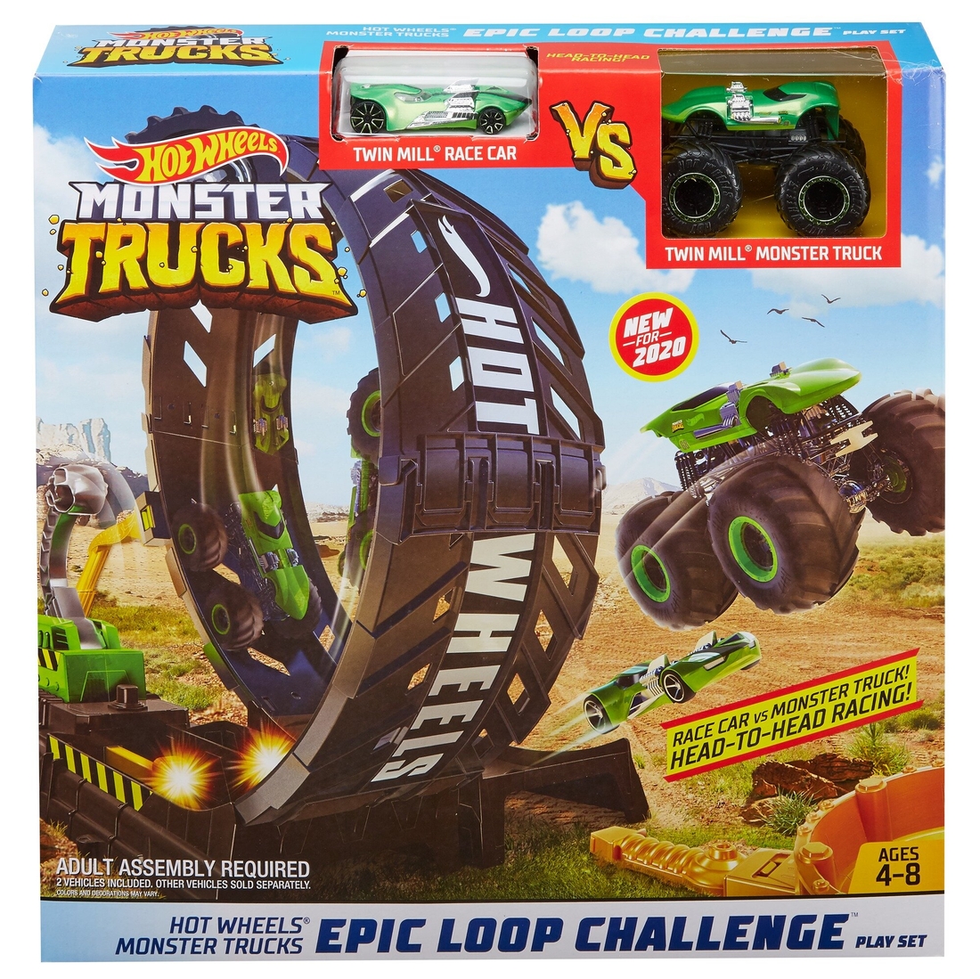 Фото Ігровий набір Hot Wheels Монстро-петля з серії "Monster Trucks" (GKY00) (887961833607)