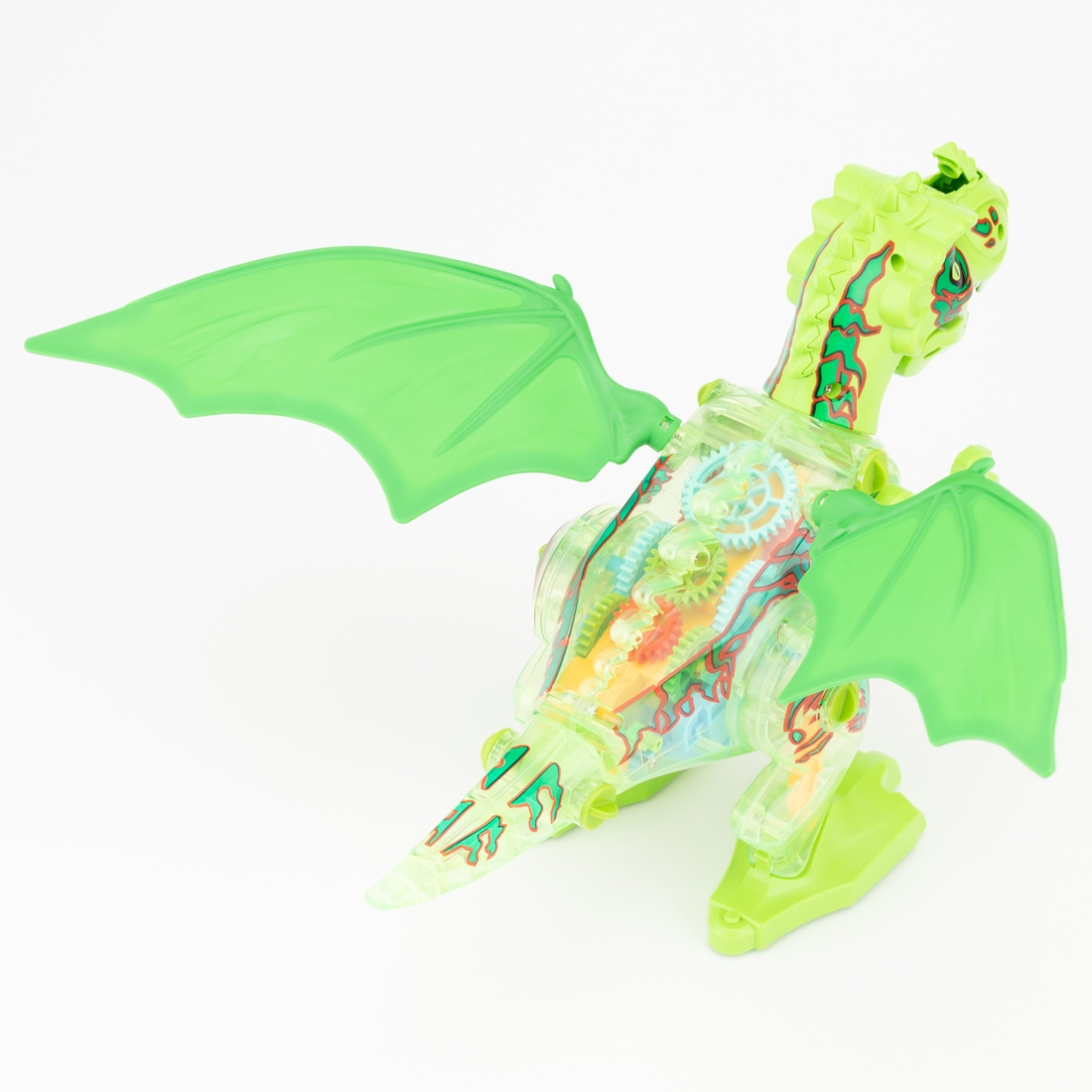 Фото Іграшка Динозавр MEIGAOFAN 22111 зі світловими та звуковими ефектами Салатовий (2000989832676)