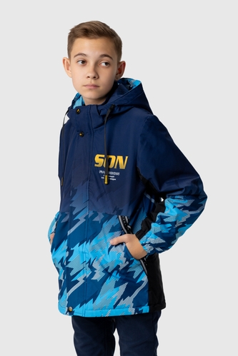 Фото Куртка для мальчика YY8637 140 см Синий (2000989888680D)