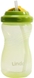 Пляшка-непроливайка з соломинкою Lindo LI 127 16 х 7 х 7 см Зелений (2000989637080) Фото 1 з 2