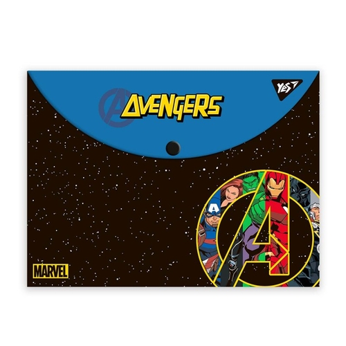Фото Папка-конверт на кнопці А4 YES Marvel.Avengers 492018 (5060934562420)
