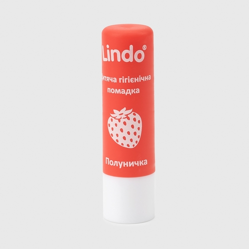 Дитяча гігієнічна помада для губ Lindo U 772 Полуничка 4,5 г Різнокольоровий (4826721517728)