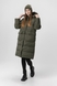 Куртка зимова жіноча 8801 One Size Хакі (2000990131089W) Фото 7 з 20