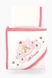 Рушник з кутком Ramel 463 Біло-рожевий (2000901848921A) Фото 2 з 4