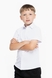 Рубашка однотонная для мальчика Deniz 411 140 см Белый (2000989810186D) Фото 2 из 10