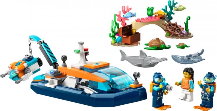 Конструктор LEGO City 60377 Дослідницький підводний човен (5702017416373)