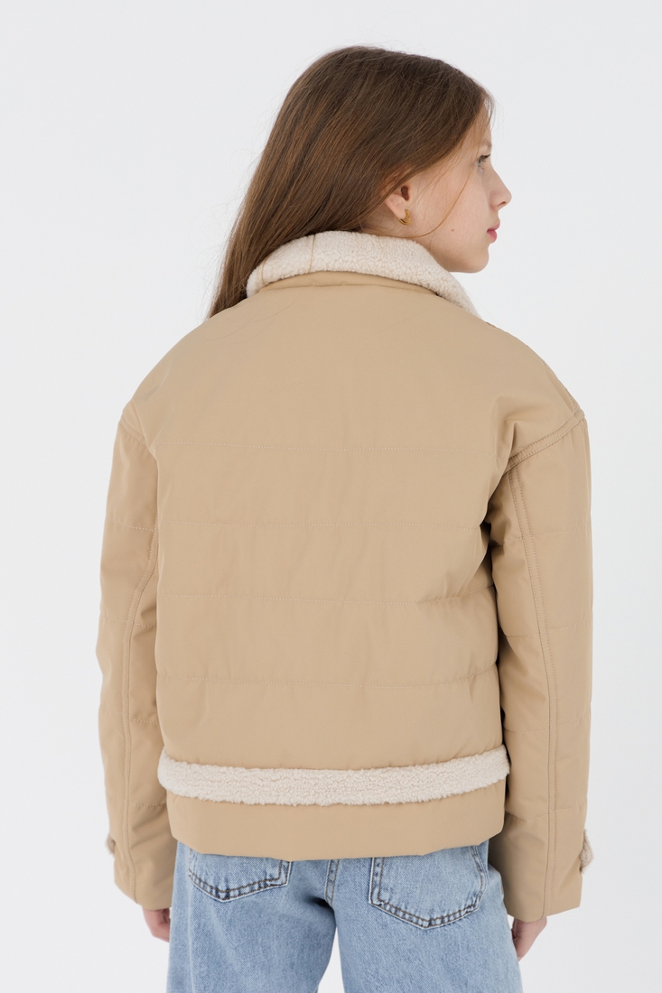 Фото Куртка для дівчинки BM-910 164 см Бежевий (2000990260505D)