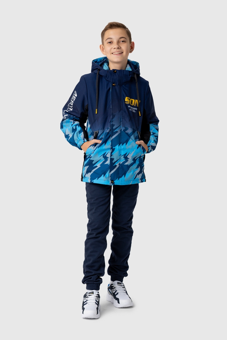 Фото Куртка для хлопчика YY8637 140 см Синій (2000989888680D)