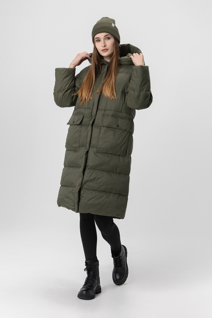 Фото Куртка зимова жіноча 8801 One Size Хакі (2000990131089W)