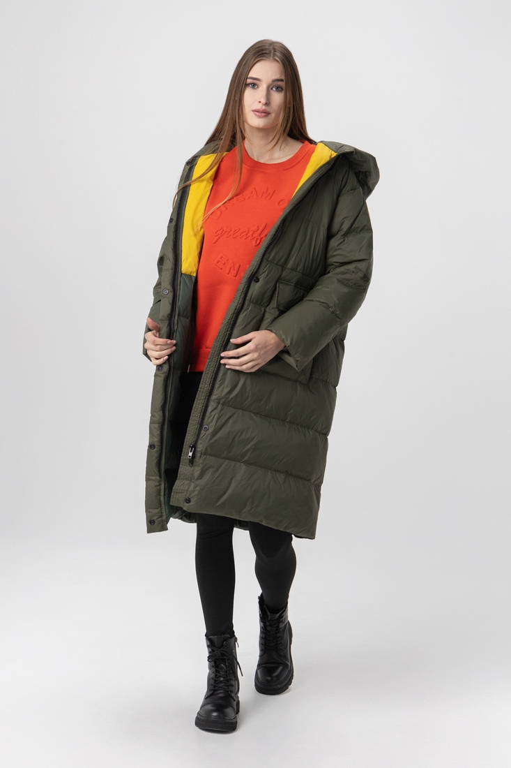 Фото Куртка зимняя женская 8801 One Size Хаки (2000990131089W)