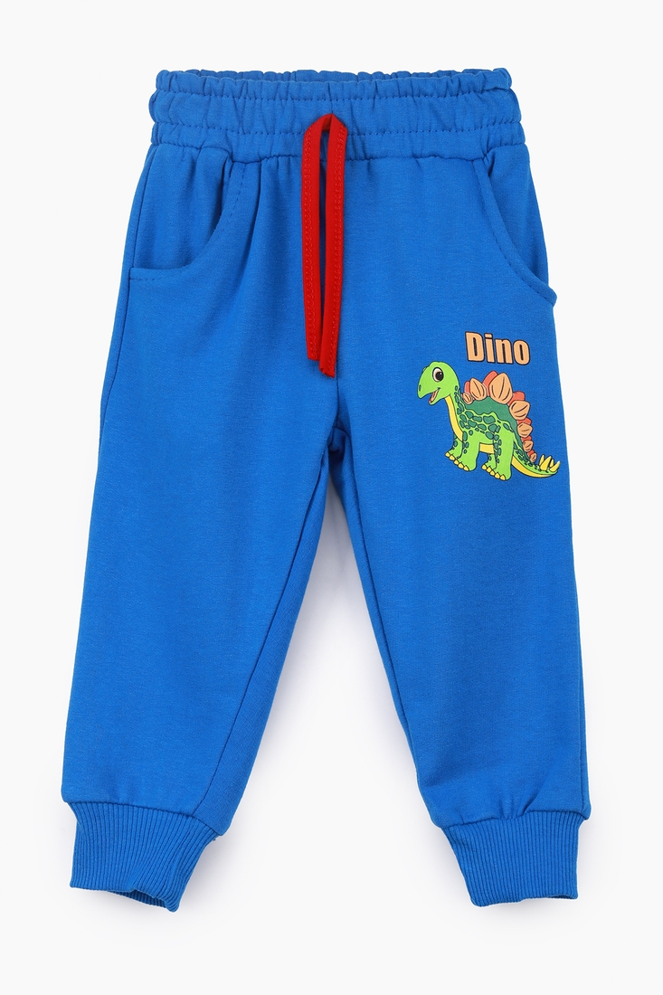 Фото Спортивные штаны еврозима с принтом для мальчика Atabey 4168.0 104 см Синий (2000989496304D)