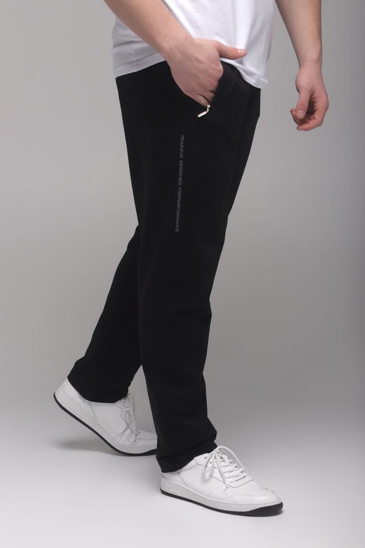 Фото Спортивні штани чоловічі CJU1297 3XL Чорний (2000989407508D)