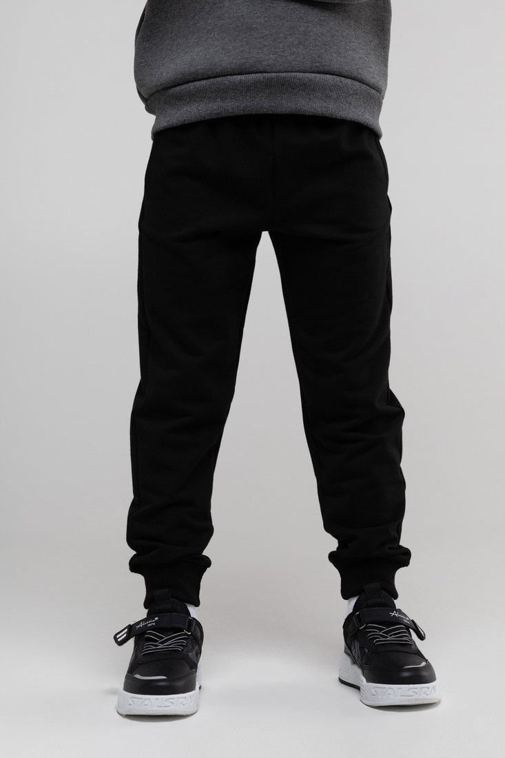 Фото Спортивные штаны однотонные для мальчика Deniz 500 98 см Черный (2000990055828D)