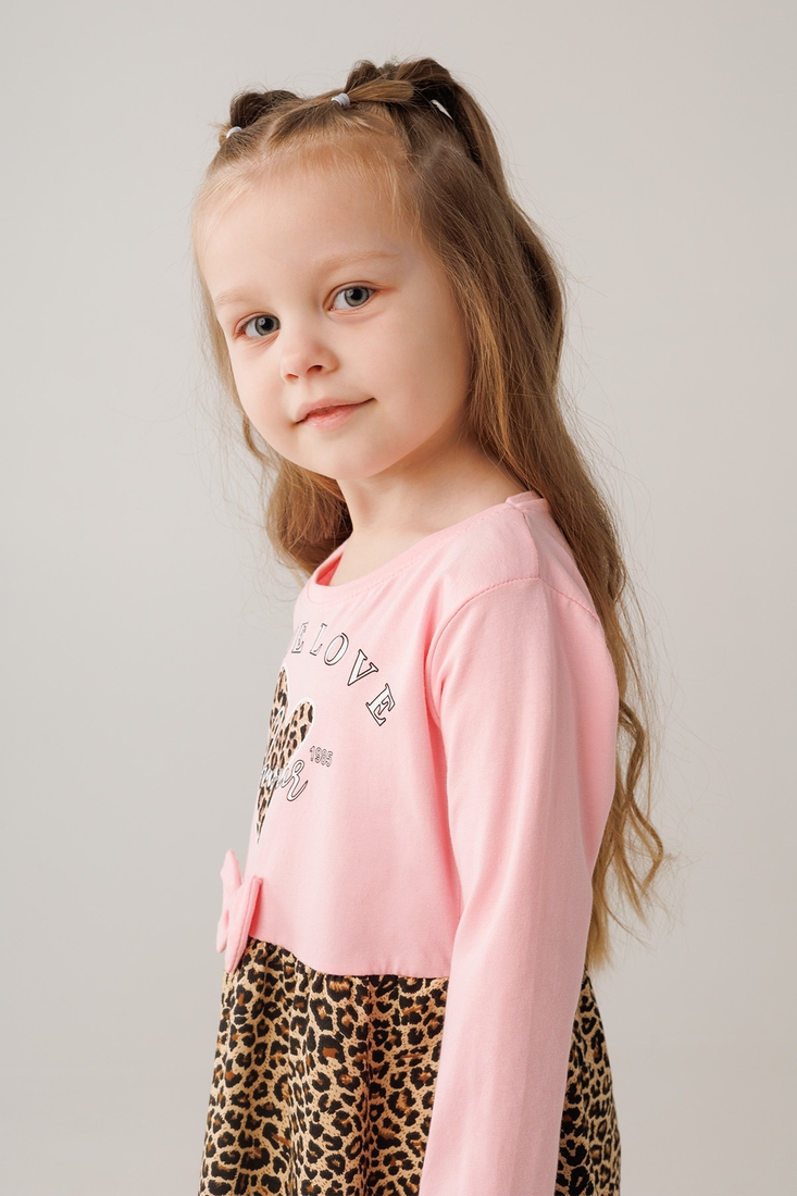 Фото Платье с принтом для девочки Atabey 50353.0 110 см Розовый (2000990423900D)