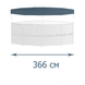 Чехол для каркасного круглого басейна 366 см Intex (28031) (2400708436015) Фото 3 з 4