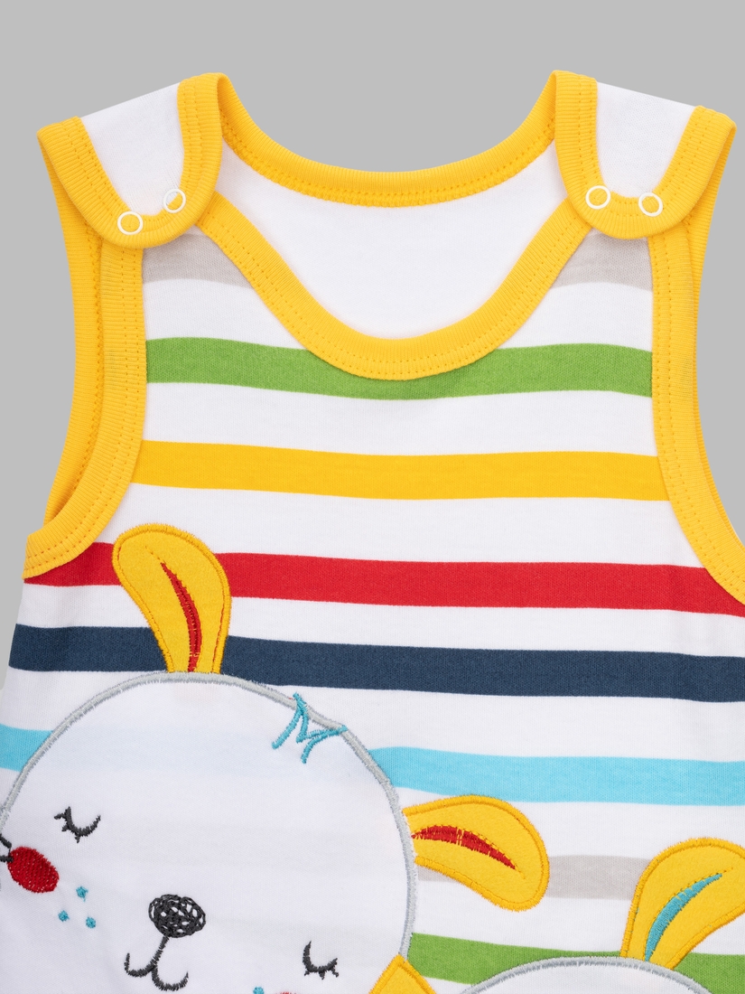 Фото Пісочник + футболка для малюків Mini Papi 1172 68 см Жовтий (2000990599339A)