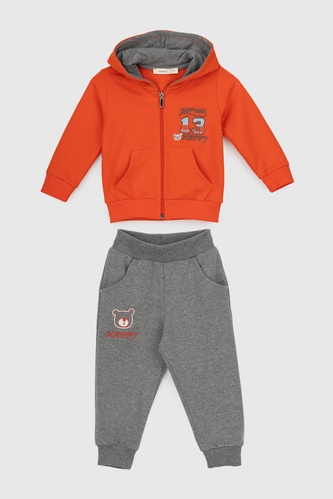 Фото Костюм малявка (кофта+штаны) для мальчика Breeze 1619 98 см Оранжевый (2000989929215D)