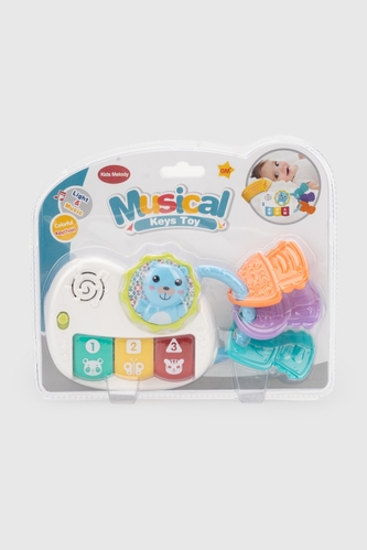 Фото Музыкальная игрушка Орган мишка с ключиками 6615 Разноцветный (2000990684899)