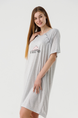 Фото Нічна сорочка жіноча Sevgi 3187 4XL Сірий (2000990512581A)
