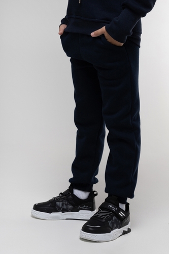 Фото Спортивные штаны однотонные для мальчика Viollen 0038 140 см Темно-синий (2000990091611W)