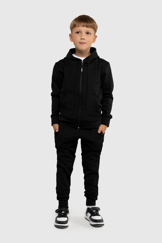 Фото Спортивний костюм для хлопчика ADK 2835 кофта + штани 140 см Чорний (2000989916369D)