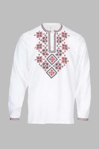 Фото Вишиванка сорочка чоловіча 1304-52 XL Білий (2000990491022D)