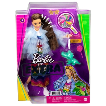 Лялька Barbie "Екстра" у довгій веселковій сукні GYJ78 (887961973365)