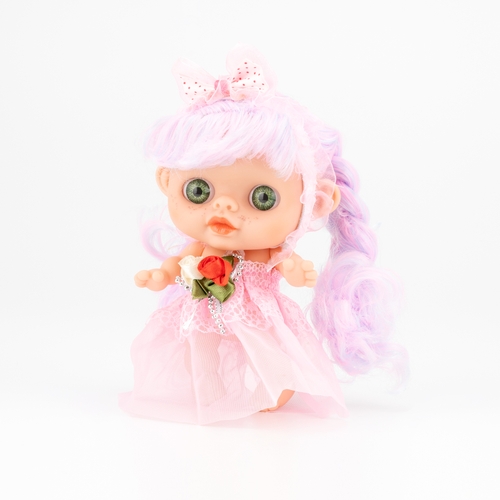 Фото Кукла с бантиком LK2253 15 см Розовый (2000989722687)