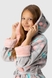 Халат для дівчинки POLAR Квадрат 11-12 років Рожевий (2000990048615A) Фото 4 з 14