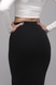 Юбка женская однотонная 2303 XL Черный (2000989498490D) Фото 4 из 12