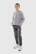 Спортивні штани для хлопчика манжет з принтом Hees 3035 176 см Сірий (2000990161581W) Фото 6 з 14
