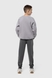 Спортивні штани для хлопчика манжет з принтом Hees 3035 176 см Сірий (2000990161581W) Фото 7 з 14