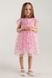 Сукня бальна з візерунком для дівчинки Wecan 24341 92 см Рожевий (2000990342928A) Фото 4 з 15