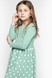 Платье с узором для девочки Toontoy 22259 98 см Зеленый (2000989638810D) Фото 2 из 10