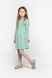Сукня з візерунком для дівчинки Toontoy 22259 116 см Зелений (2000989638841D) Фото 4 з 10