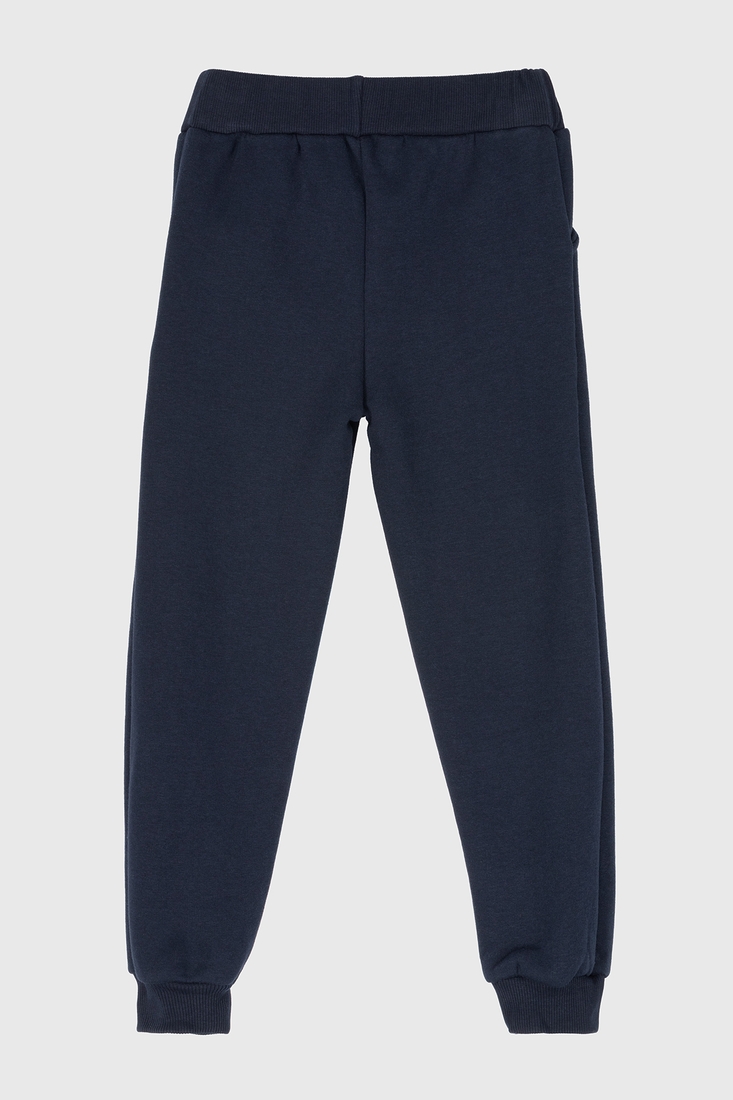 Фото Спортивні штани однотонні для хлопчика Viollen 0038 140 см Темно-синій (2000990091611W)