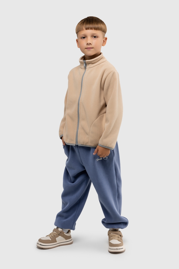 Фото Спортивні штани однотонні для хлопчика Lizi 9107 98 см Синій (2000989835073W)