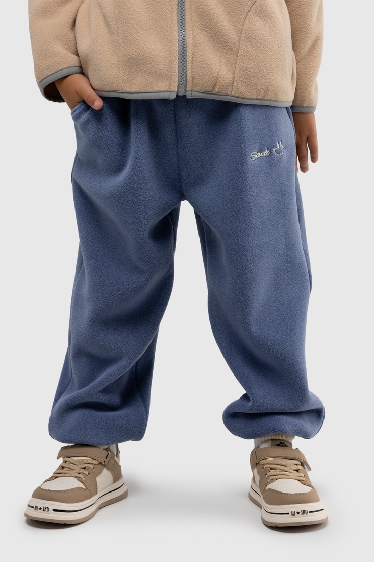 Фото Спортивні штани однотонні для хлопчика Lizi 9107 116 см Синій (2000989835097W)