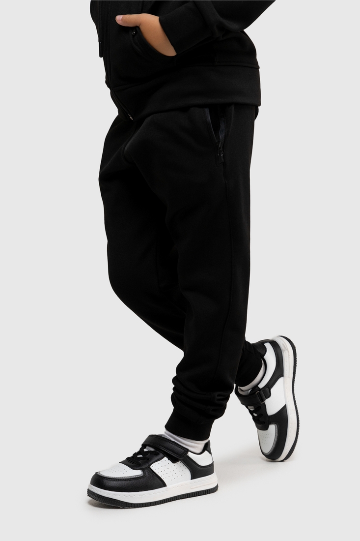 Фото Спортивний костюм для хлопчика ADK 2835 кофта + штани 140 см Чорний (2000989916369D)