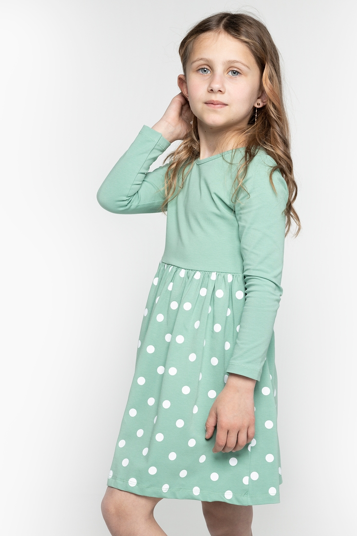Фото Платье с узором для девочки Toontoy 22259 98 см Зеленый (2000989638810D)